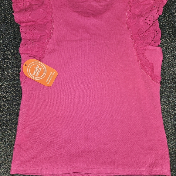 Wonder Nation Girls Pink Sleeveless Top Size L (10-12 - Picture 8 of 9
